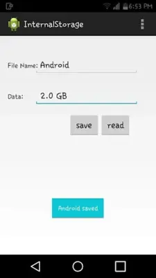 Internal storage android App screenshot 1